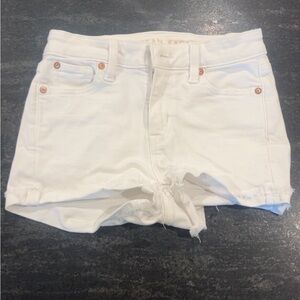 American Eagle Outfitters Women's White Denim Shorts